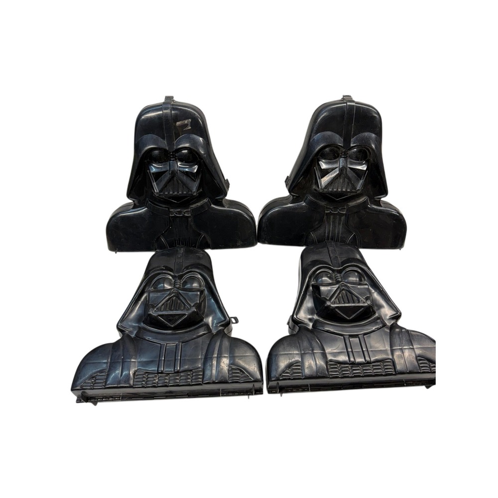 Lot of 4 Vintage Kenner Star Wars Darth Vader Action Figure Carrying Cases 1980s